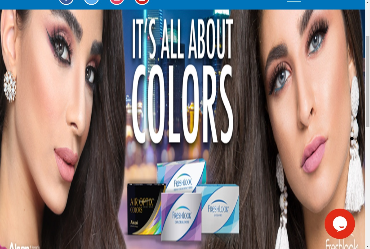 تصميم موقع QeyeQ للعدسات | سيرف فايف